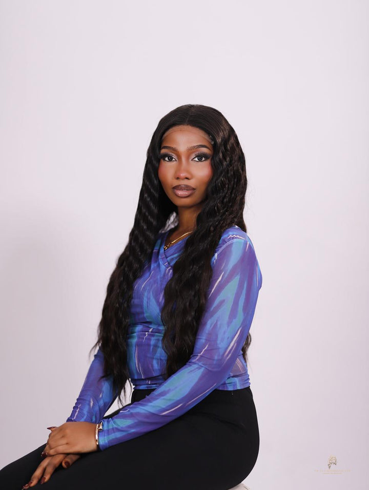 Sisi Eko- Raw Donor Double Drawn Hair With a  5X5  HD Lace Closure