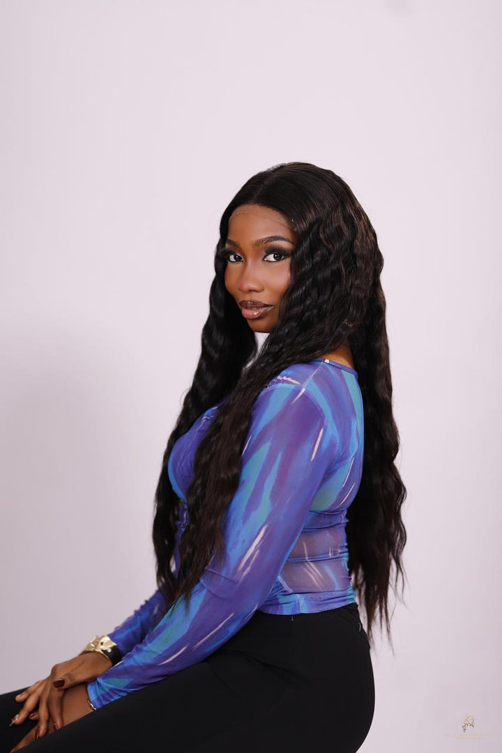 Sisi Eko- Raw Donor Double Drawn Hair With a  5X5  HD Lace Closure