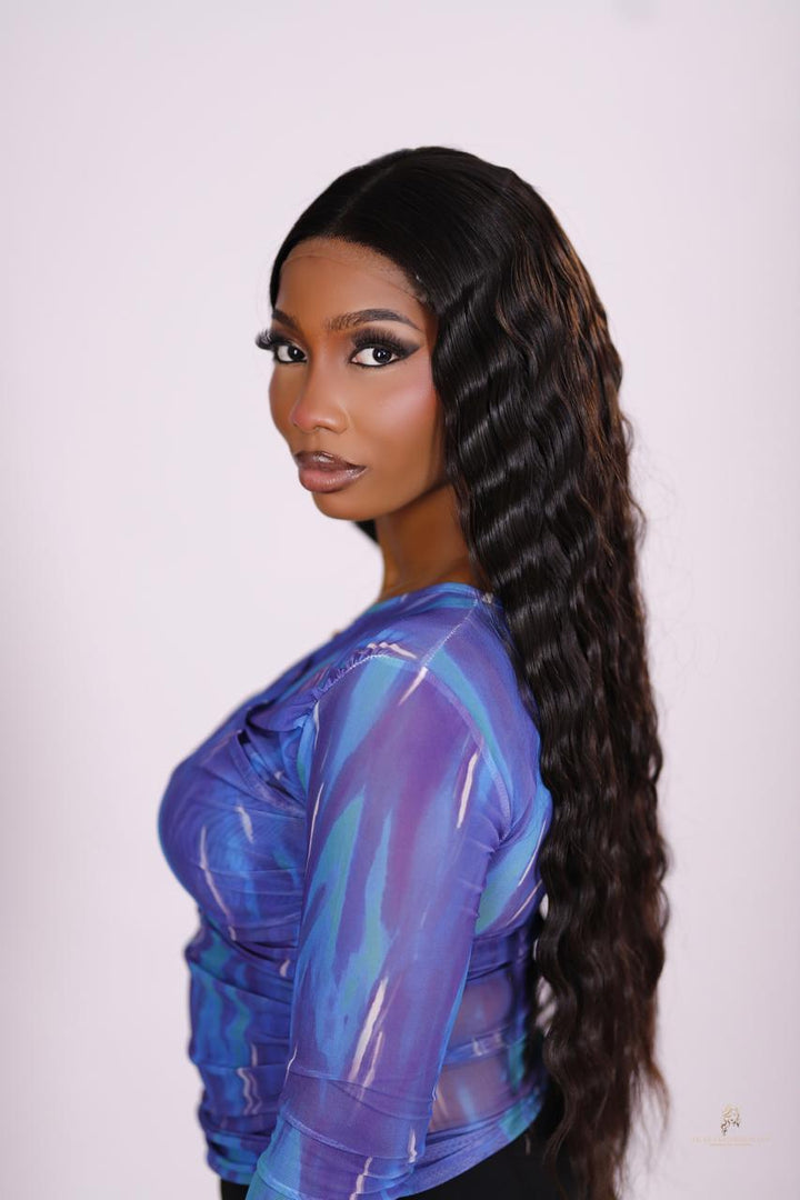 Sisi Eko- Raw Donor Double Drawn Hair With a  5X5  HD Lace Closure