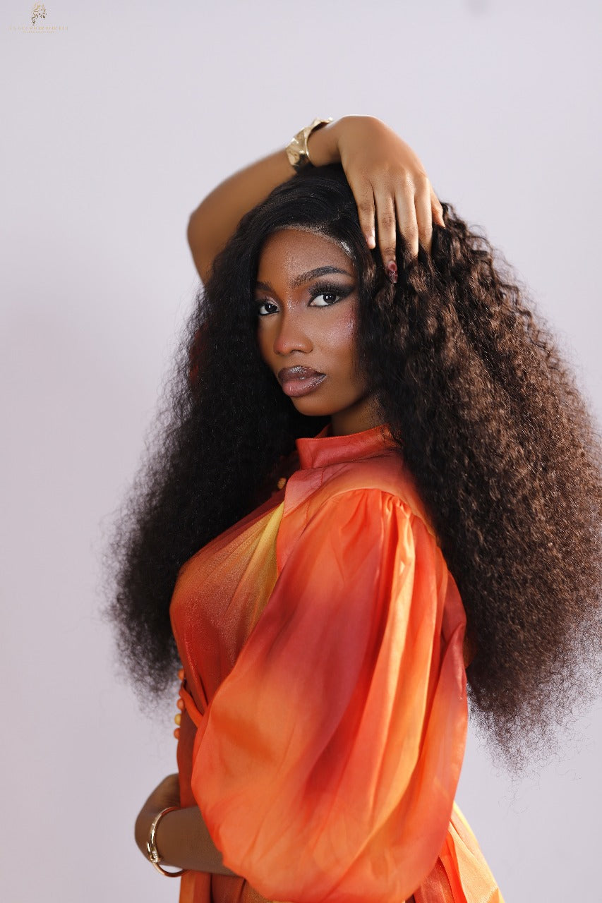 Las Vegas Unit- Curly Raw Double Dawn Hair With a 5X5 HD Lace Closures